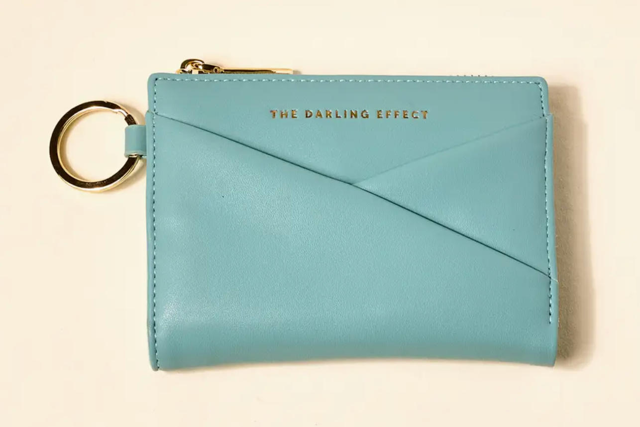 Luxe Pocket Wallet–Misty Blue