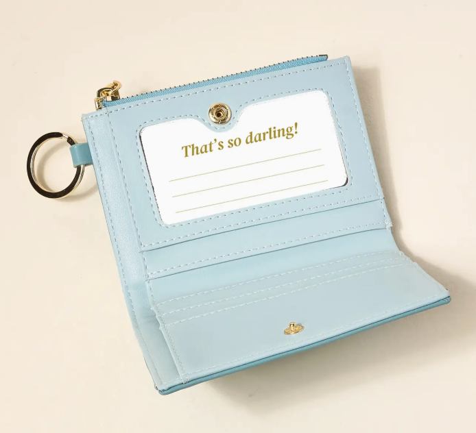 Luxe Pocket Wallet–Misty Blue