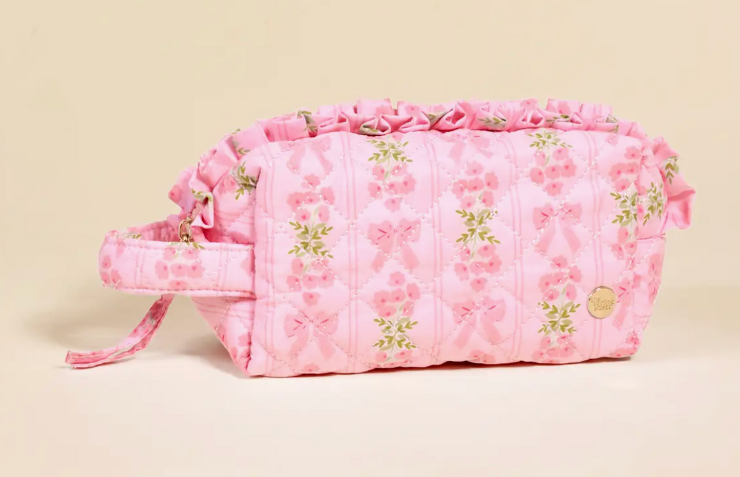 Essentials Quilted Cosmetic Pouch–Oh So Fancy Pink