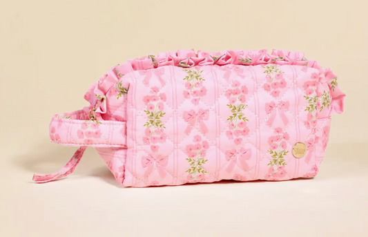 Essentials Quilted Cosmetic Pouch–Oh So Fancy Pink