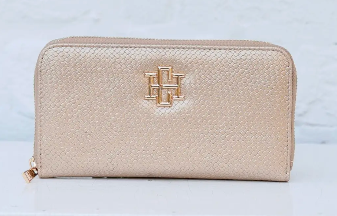 Penelope Wallet Woven Gold