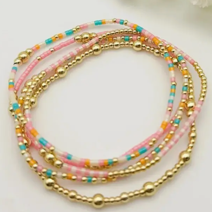 Multi Color Stretch Bracelet Set