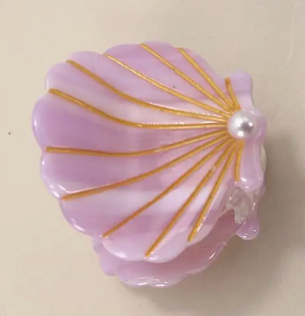 Lilac Sea Shell Hair Clip