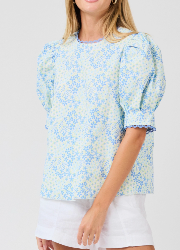 Thea Blue Top