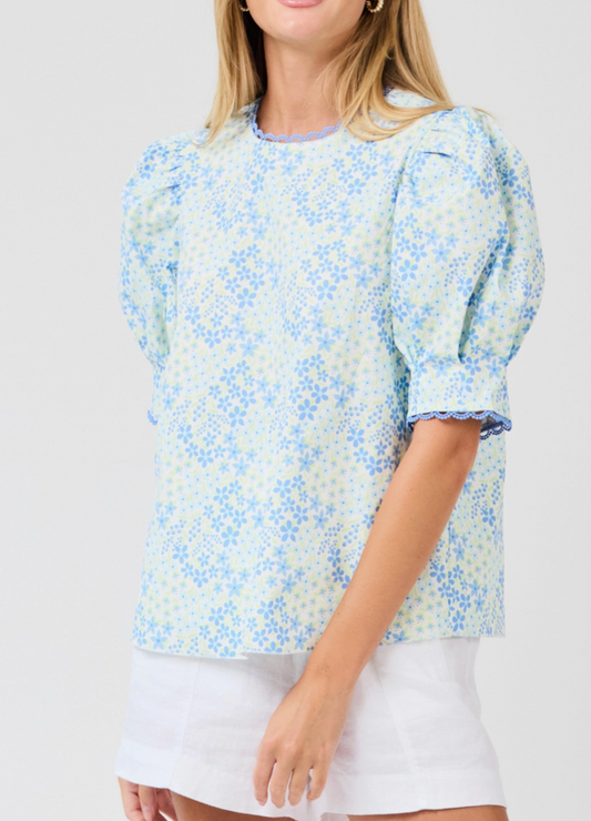Thea Blue Top