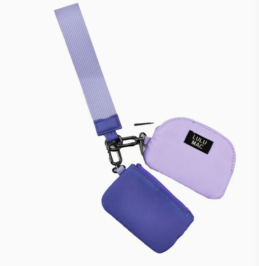 Lulu Mac Purple/Lavender Dual Wristlet