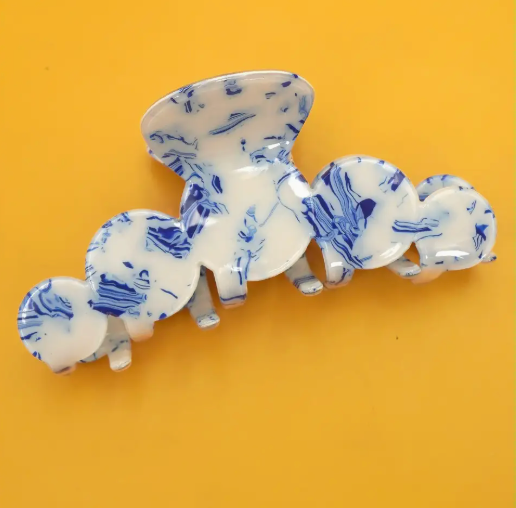 Vintage Toile Pattern Hair Claw Clip