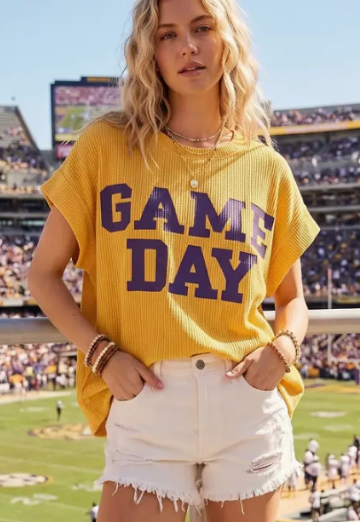 Game Day Ribbed Top