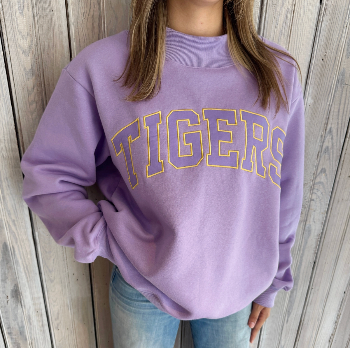 LSU Tigers Varsity Mockneck Sweatshirt