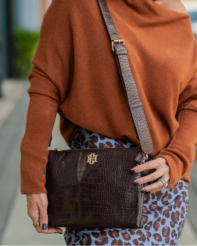 Ariana Crossbody Chocolate EC