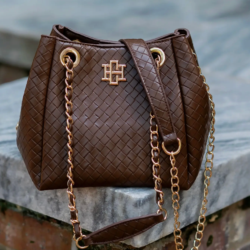 Lainey Mini Tote Woven Chocolate