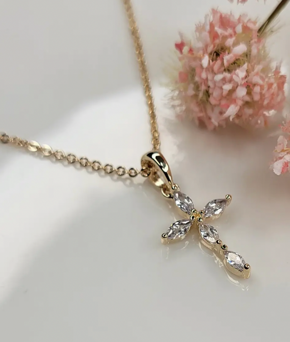 Gold Cross Necklace