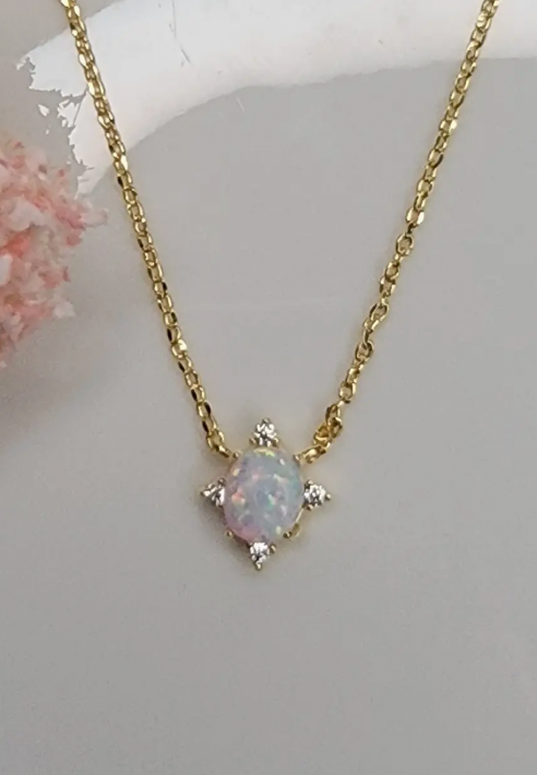 Opal Stone Necklace